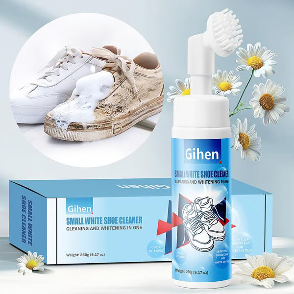 🔥🔥SALE 49% OFF!!-Gihen Shoe Cleaner Kits (9.17 oz), Water-Free Foam Shoe Cleaner with Shoe Brush and Shoe Cloth