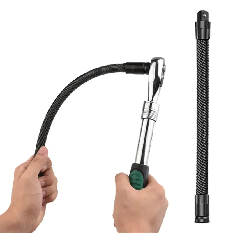 🛠️ Flexible Shaft Extension Extender Torque Socket - 🔧Bend, Twist, Conquer Tight Spaces