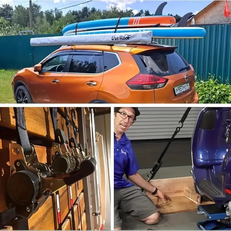 Retractable Ratchet Straps