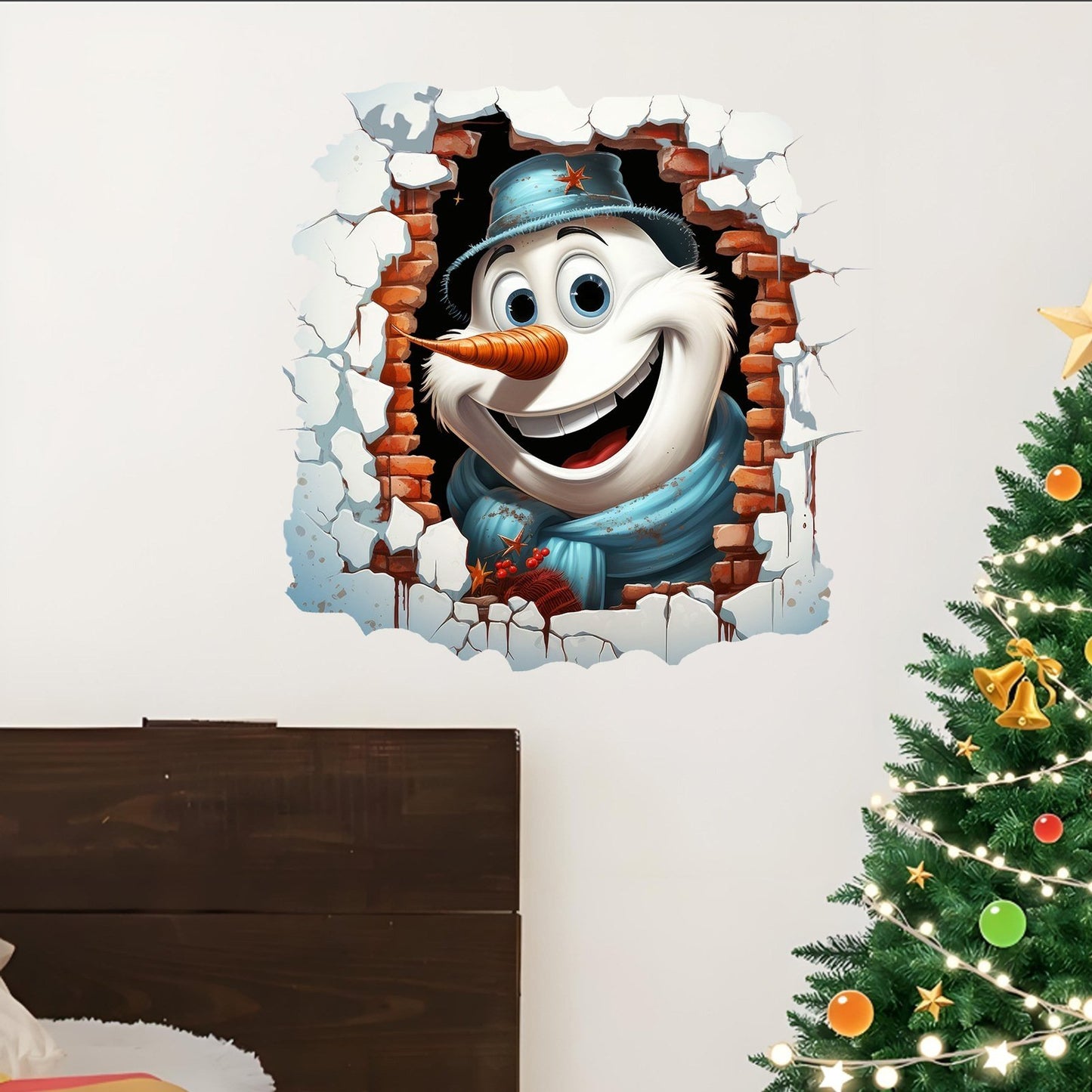 Creative Christmas Santa Wall Stickers