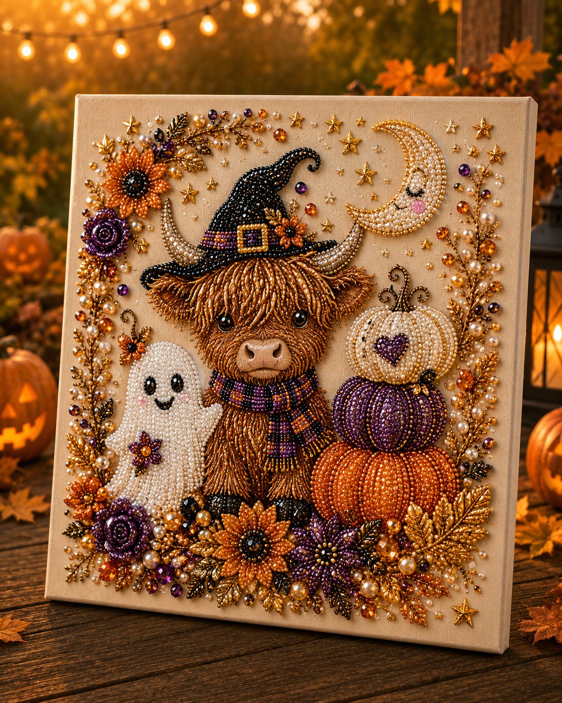 🔥👻✨ Halloween Pearl Art DIY Kit – Turn Tiny Pearls into Spooky-Cute Magic