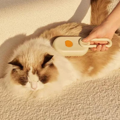 🐾Premium 3-in-1 Electric Pet Steam Brush - Steam, Massage & Hair Removal