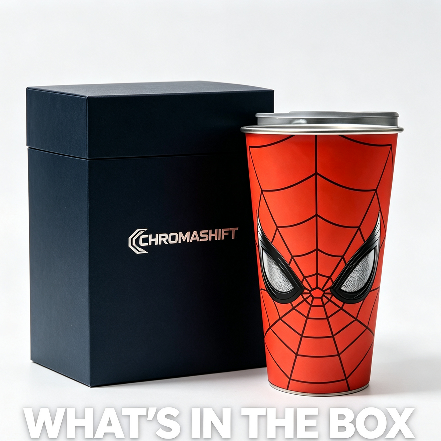 Magic Cold-Changing Spider-Man Coffee Cup – Color-Changing Gradient Tumbler for Iced Drinks