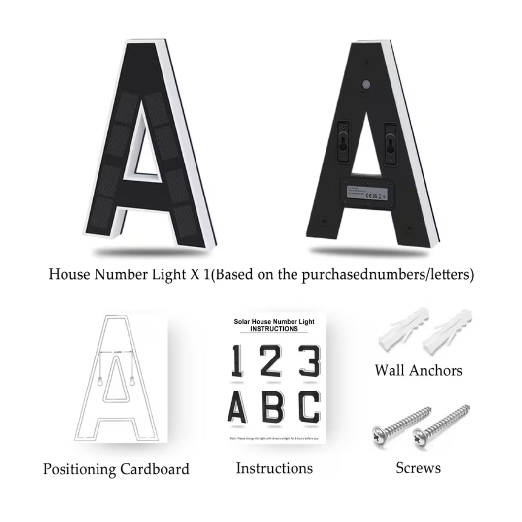 HRIMZW™  Solar House Numbers