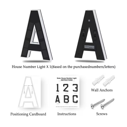 HRIMZW™  Solar House Numbers