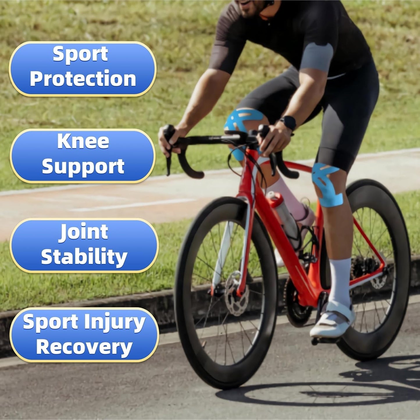 Last Day 49% OFF🔥10/20pcs Precut Kinesiology Tape For Knees