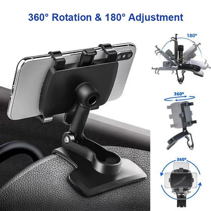 360°Adjustable Car Dashboard Mobile Phone Holder