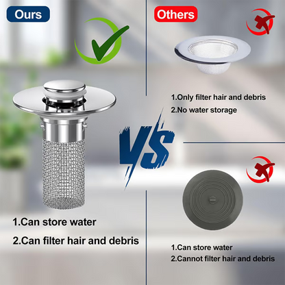 🔥Universal 2-in-1 Pop-Up Drain Stopper