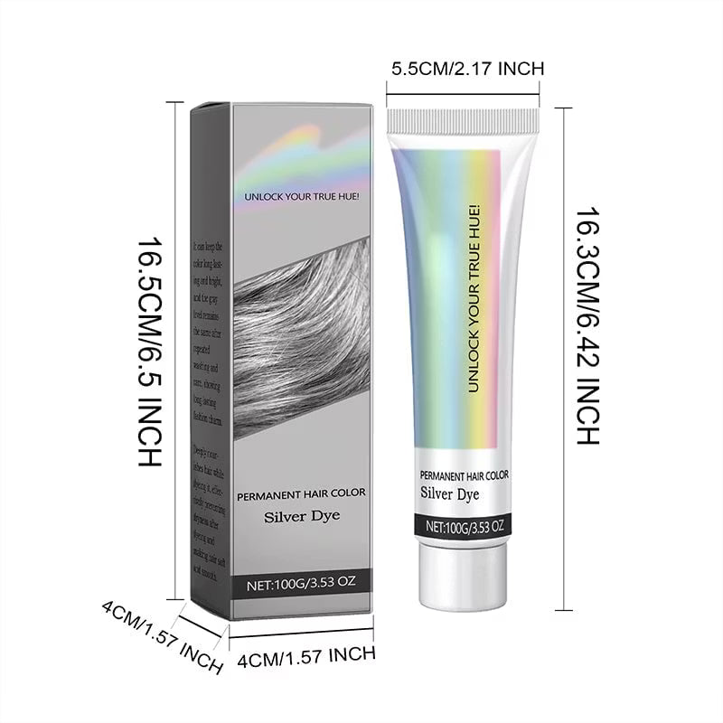 🎁Last Day 49% OFF🎁2-in-1 Natural Essence Extract Silver Hair Dye
