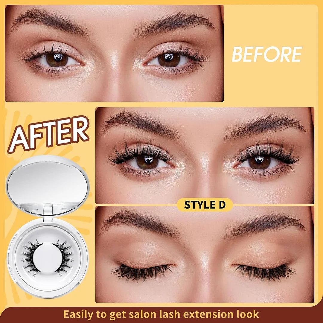 🔥Last Day 49% OFF💖- 🤩Reusable Premium Self-Adhesive Eyelashes | Easy, Quick, Safe! 💖