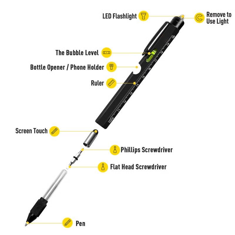 🖊️9 in 1 Multitool Pen