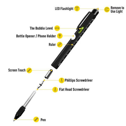 🖊️9 in 1 Multitool Pen