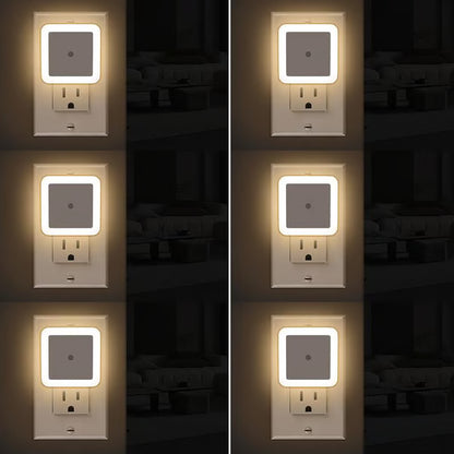 ✨Warm White Night Lights Plug into Wall, Plug in Night Light, Dusk to Dawn Nightlight Led Night Lights for Bedroom, Bathroom, Hallway