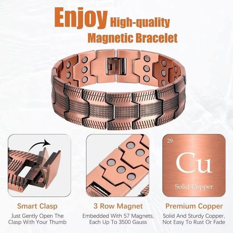 👨Father's Day 49% Off👨Copper magnetic bracelet--Relieve fatigue and promote blood circulation