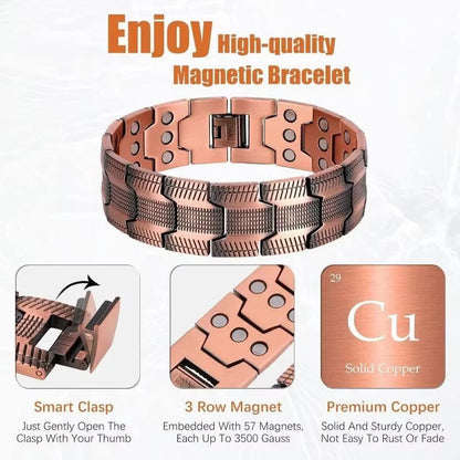 👨Father's Day 49% Off👨Copper magnetic bracelet--Relieve fatigue and promote blood circulation