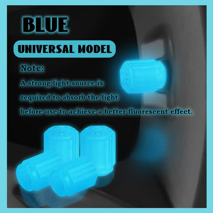 🔥Tire Valve Cap Set, 8PCS Fluorescent Glow in The Dark Air Caps Cover