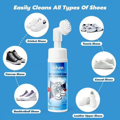 🔥🔥SALE 49% OFF！！-Gihen Shoe Cleaner Kits (9.17 oz), Water-Free Foam Shoe Cleaner with Shoe Brush and Shoe Cloth
