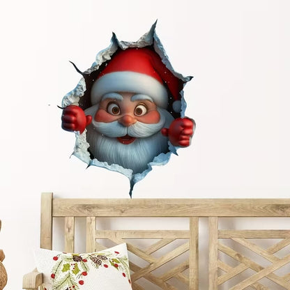 Creative Christmas Santa Wall Stickers