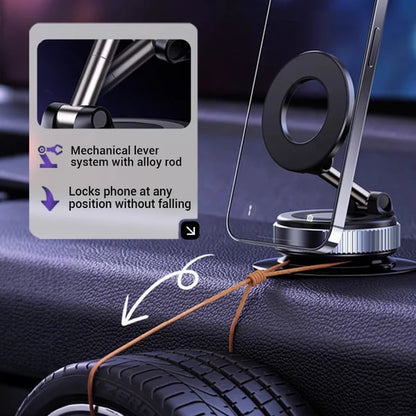 Retractable Car Phone Mount - 360° Magnetic Holder