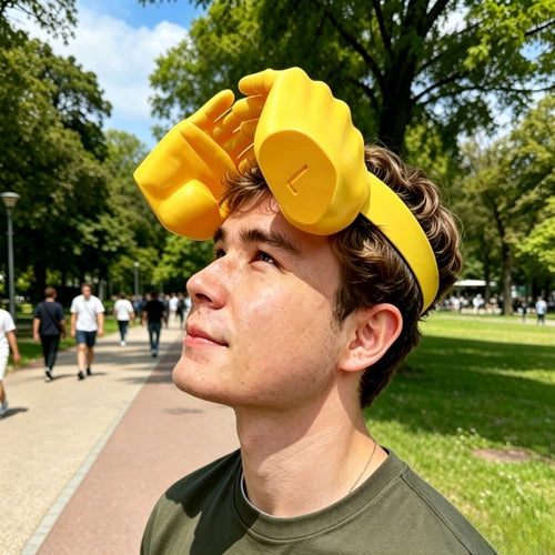 😂 Palm-Sized Sun Hat – Wear Fun, Steal the Spotlight!