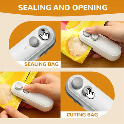 Mini Bag Sealer 2-in-1