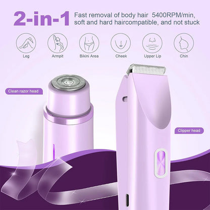 🔥Hot Sale🔥2-in-1 Electric Bikini Trimmer For Women