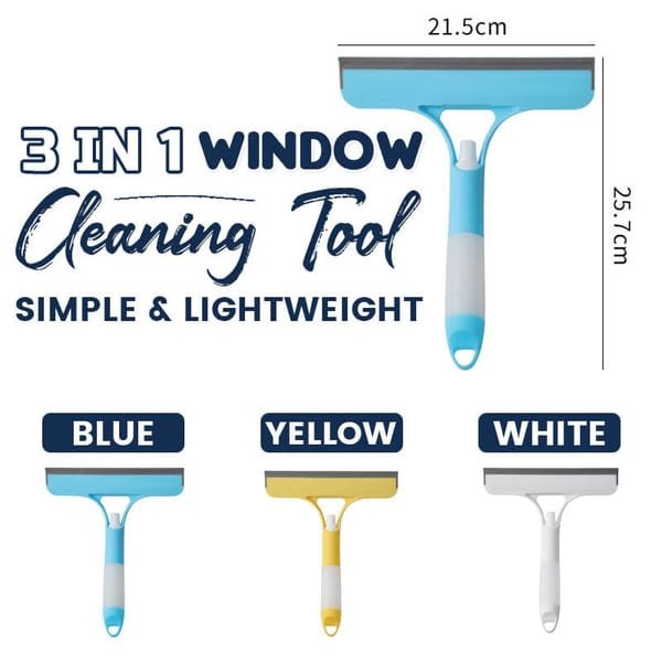 3 in 1 Window Cleaning Tool for Car Indoor Outdoor High Windows