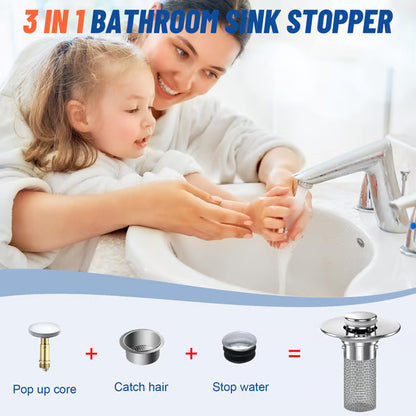 🔥Universal 2-in-1 Pop-Up Drain Stopper