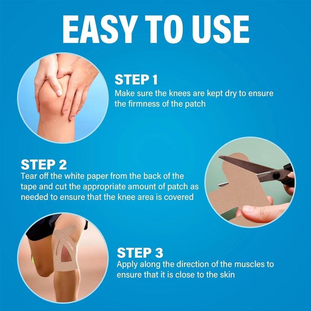 Last Day 49% OFF🔥10/20pcs Precut Kinesiology Tape For Knees