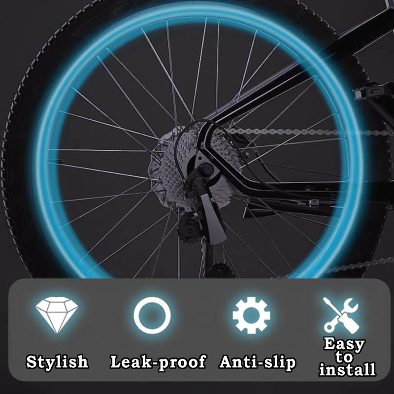 🔥Tire Valve Cap Set, 8PCS Fluorescent Glow in The Dark Air Caps Cover