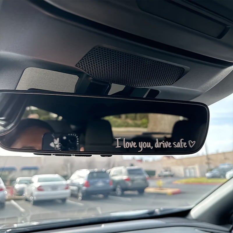 🔥Sweet Reminder Car Sticker – I Love You, Drive Safe (5pcs)