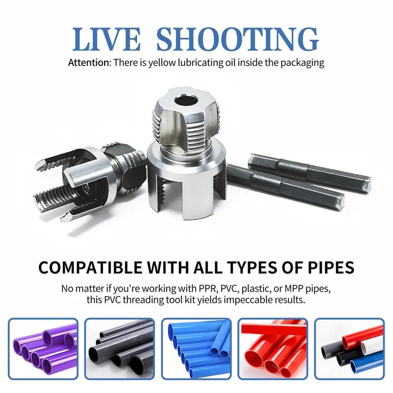 🏆 50K+ SOLD! 🔥 Pipe Tapping and Threading Tool(2PCS)