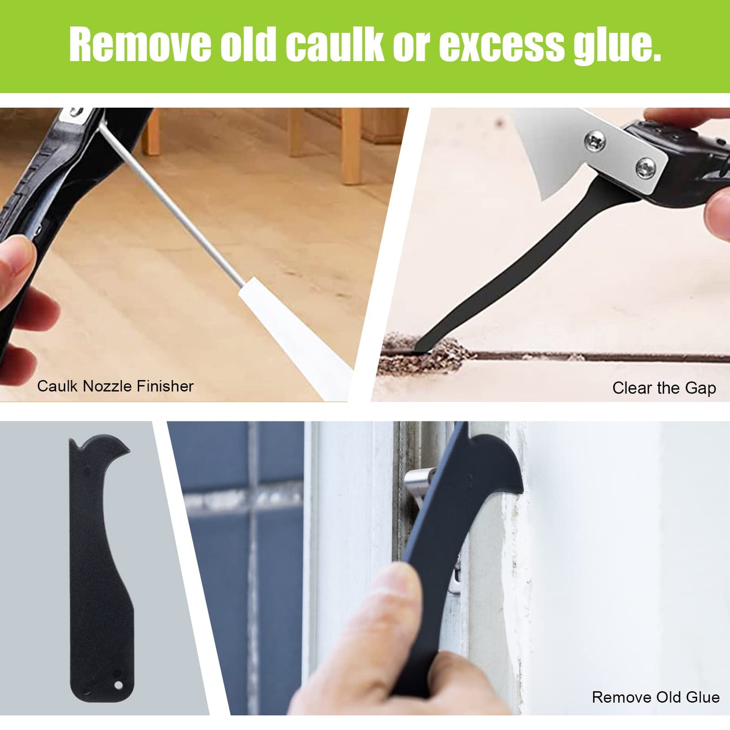 Caulking Tool 5 in 1 Silicone Caulking Grout Removal Sealant Finishing Tool