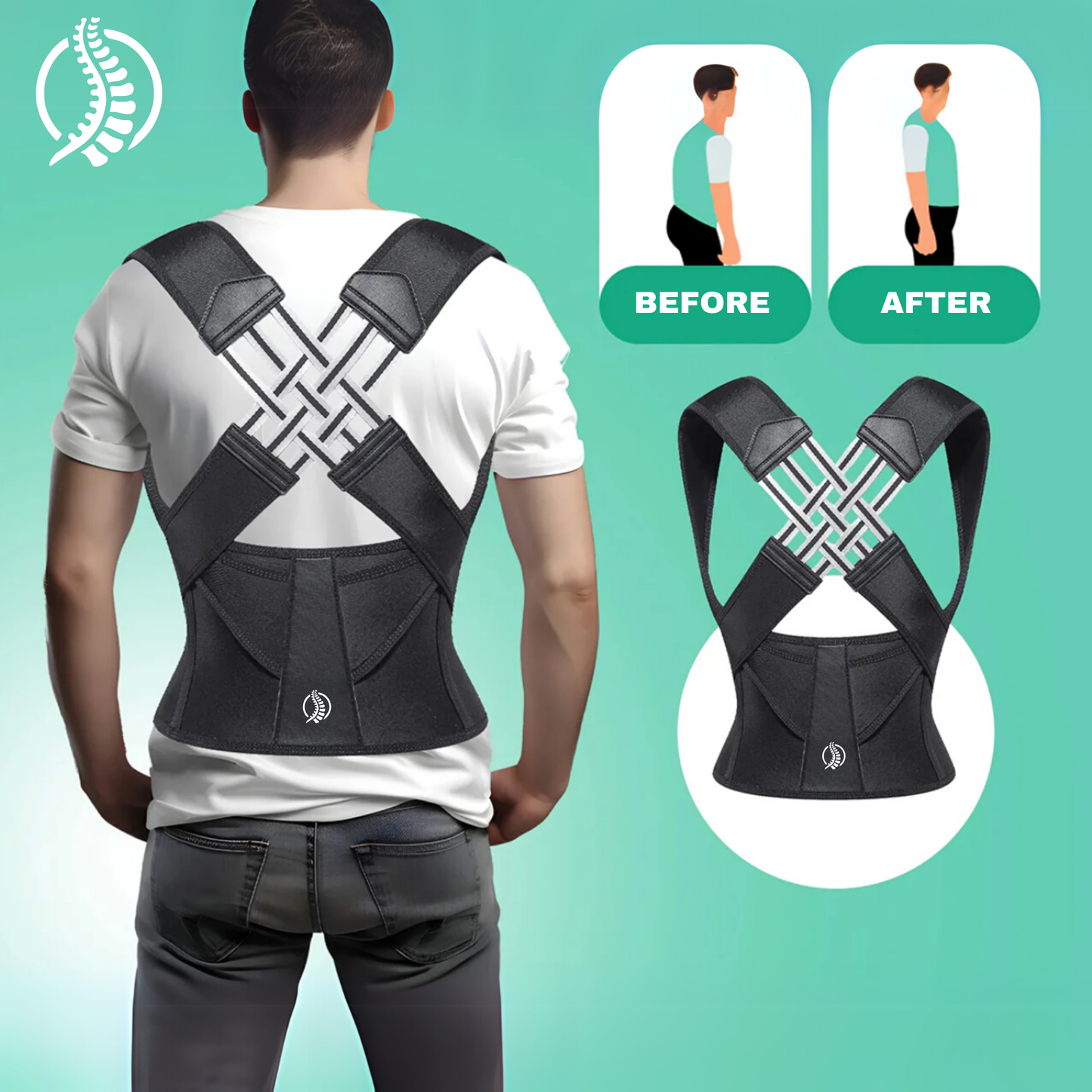 Back Posture Stretching Bandage
