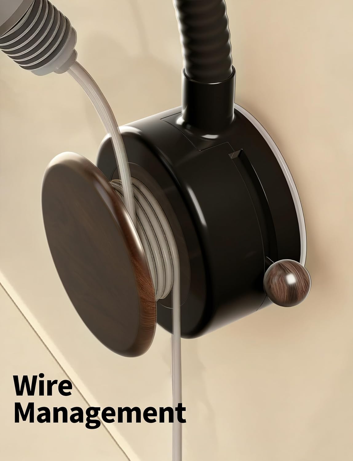 No-Drill Strong Suction Cup Hair Dryer Stand - Adjustable Bathroom Storage