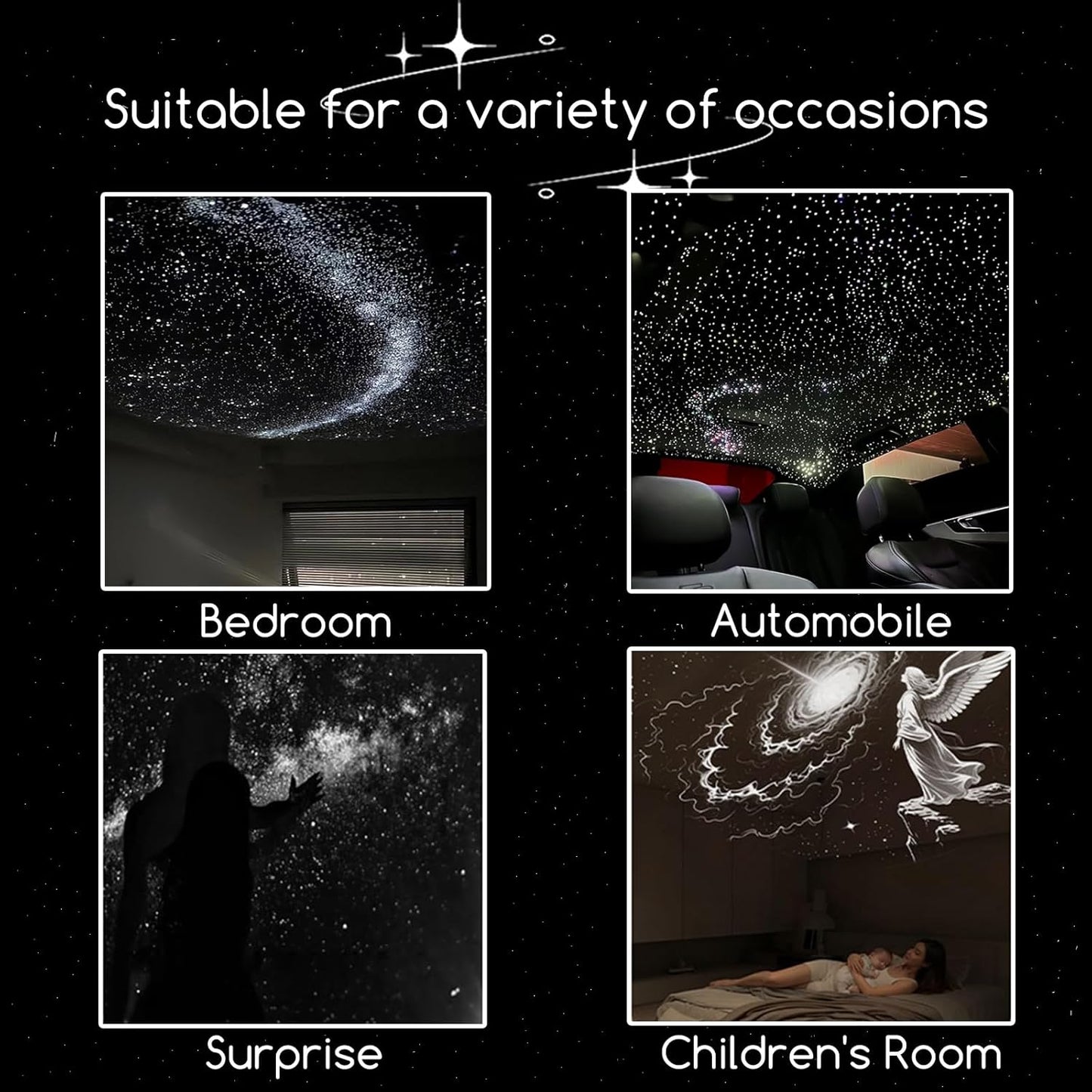 2-in-1 Galaxy Projector Night Light