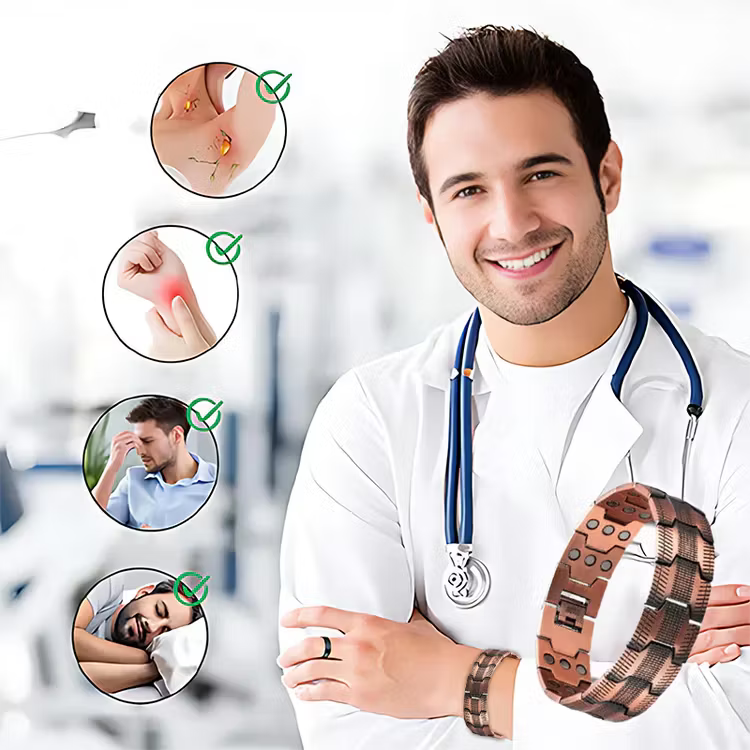 👨Father's Day 49% Off👨Copper magnetic bracelet--Relieve fatigue and promote blood circulation