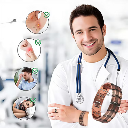 👨Father's Day 49% Off👨Copper magnetic bracelet--Relieve fatigue and promote blood circulation