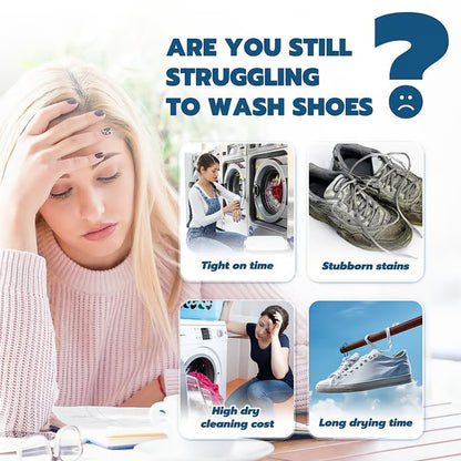 🔥🔥SALE 49% OFF！！-Gihen Shoe Cleaner Kits (9.17 oz), Water-Free Foam Shoe Cleaner with Shoe Brush and Shoe Cloth