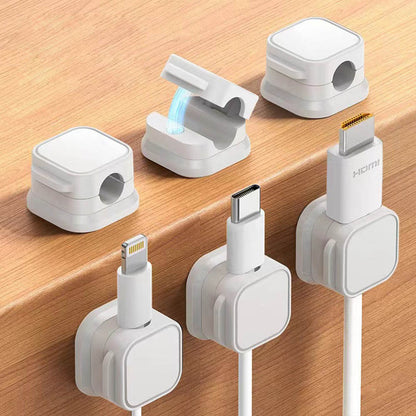 Magnetic Cord Organizer, Easy Secure Adhesive Cable Management