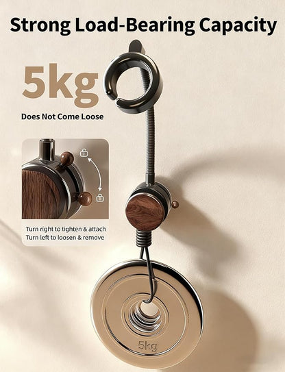 No-Drill Strong Suction Cup Hair Dryer Stand - Adjustable Bathroom Storage