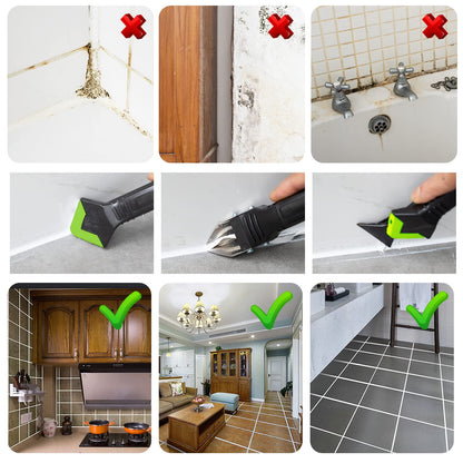 Caulking Tool 5 in 1 Silicone Caulking Grout Removal Sealant Finishing Tool