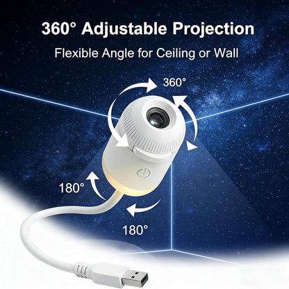 2-in-1 Galaxy Projector Night Light