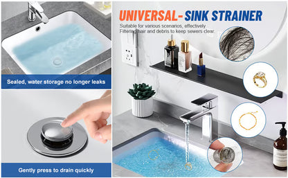 🔥Universal 2-in-1 Pop-Up Drain Stopper
