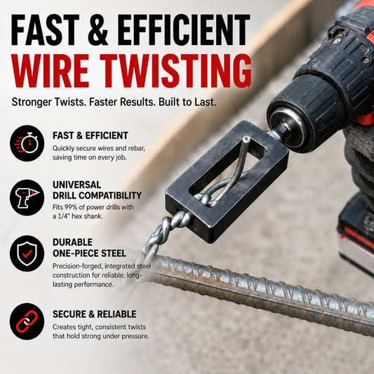 Hrimzw™ — Turn Your Drill Into a Powerhouse for Rock-Solid, Effortless Wire Ties