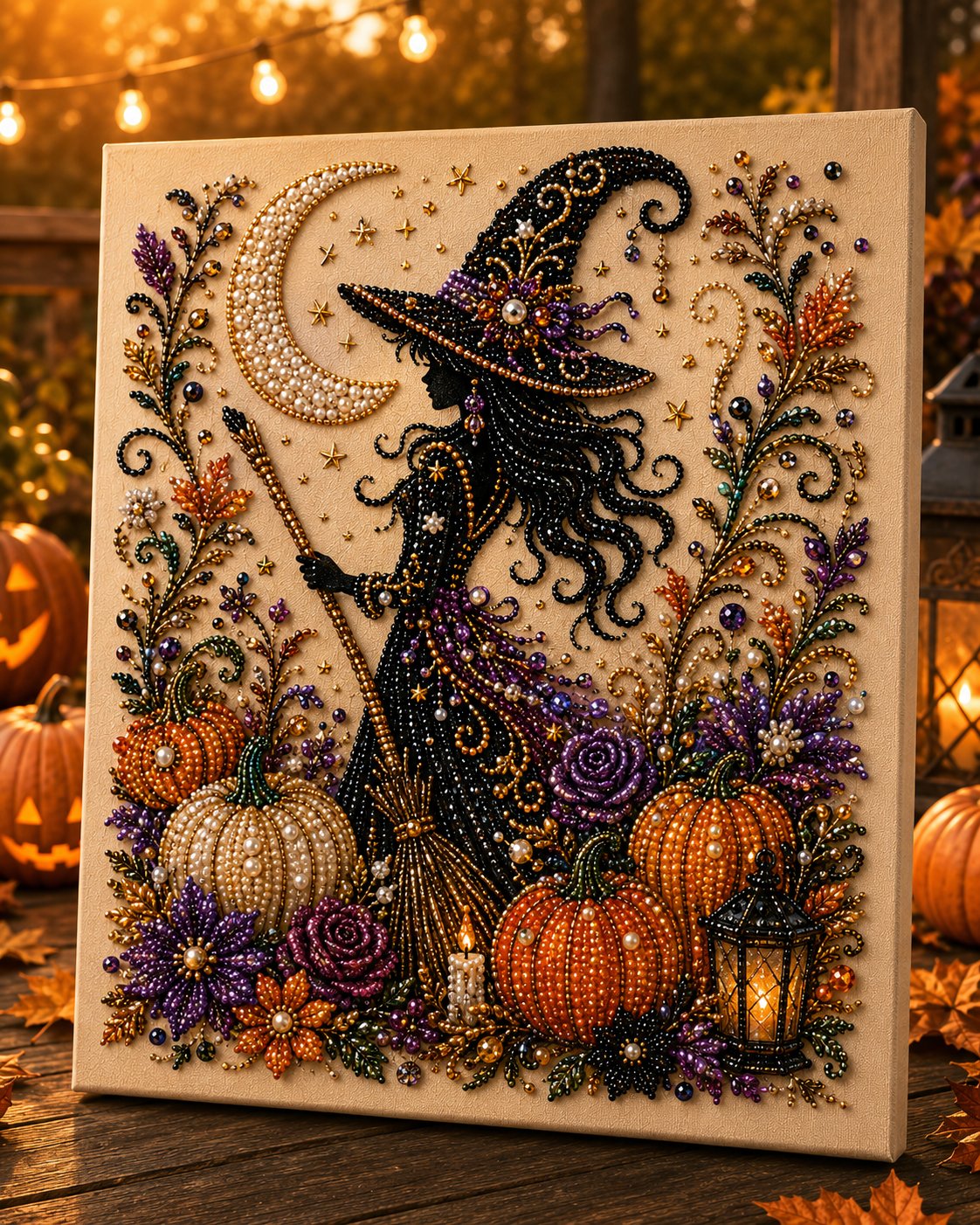 🔥👻✨ Halloween Pearl Art DIY Kit – Turn Tiny Pearls into Spooky-Cute Magic