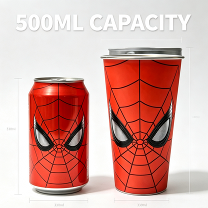 Magic Cold-Changing Spider-Man Coffee Cup – Color-Changing Gradient Tumbler for Iced Drinks