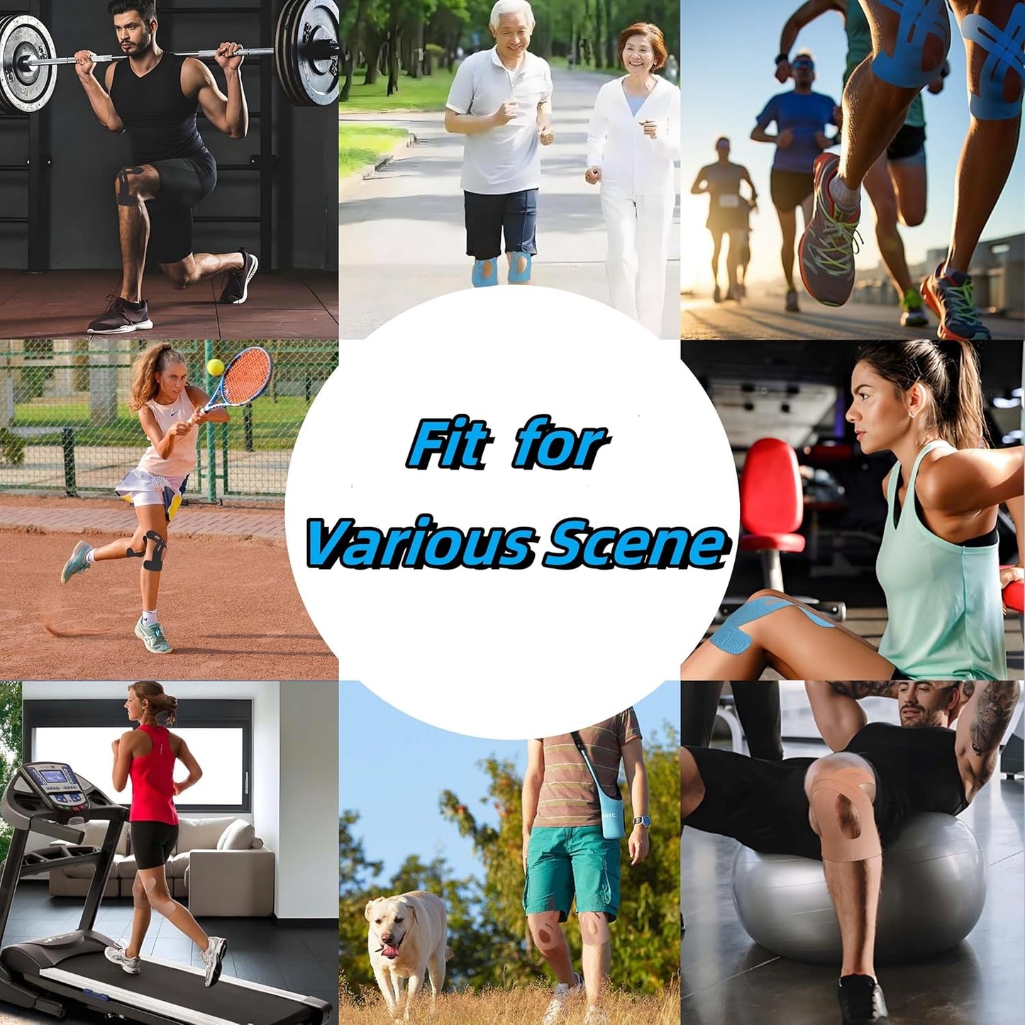 Last Day 49% OFF🔥10/20pcs Precut Kinesiology Tape For Knees