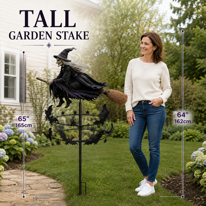 🔥50% Off Last Day -Halloween Early Bird Special🧙‍♀️ The Enchanted Witch Garden Wind Spinner