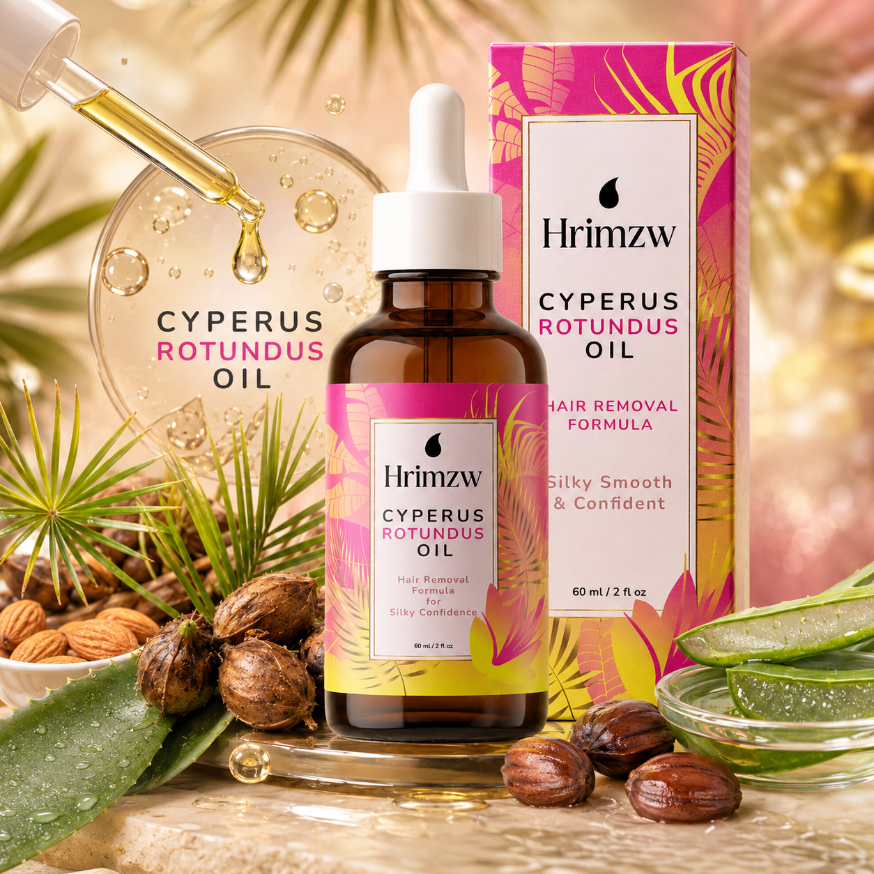 Cyperus Rotundus Oil | Hair Removal Formula